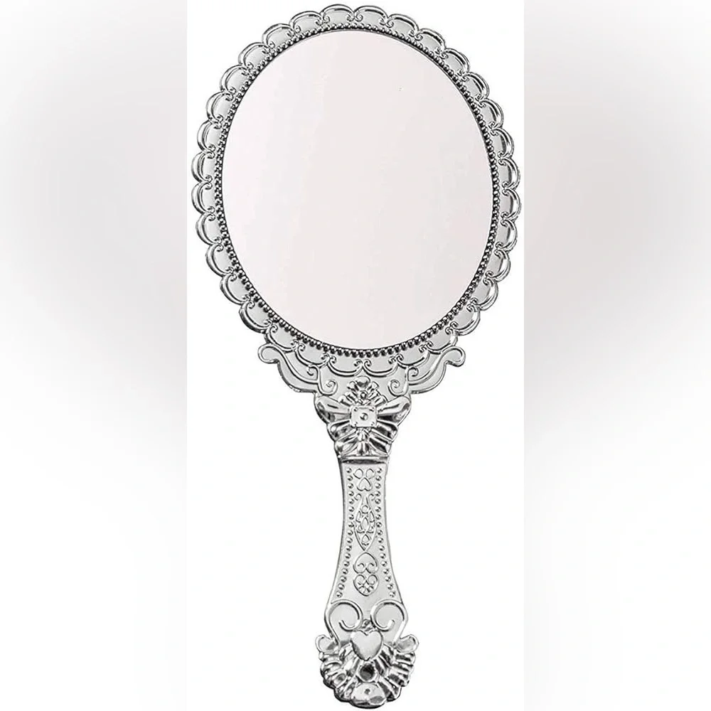 NWT Elegant Silver Handheld Mirror